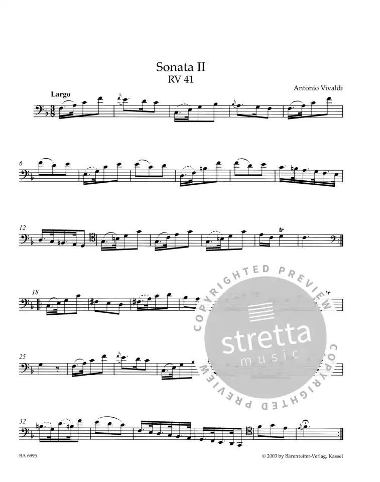 A. Vivaldi: Sämtliche Sonaten RV 39-47, VcBc (Pa+St) (2)