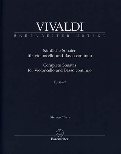 A. Vivaldi: Sämtliche Sonaten RV 39-47, VcBc (Pa+St)