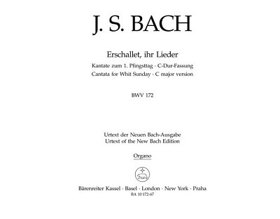 J.S. Bach: Erschallet, ihr Lieder BWV 172, Org