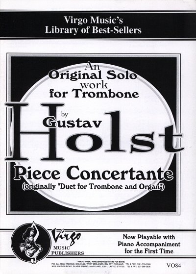 AQ: G. Holst: Piece Concertante (B-Ware)