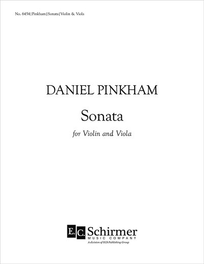 D. Pinkham: Sonata for Violin and Viola, VlVla (Pa+St)