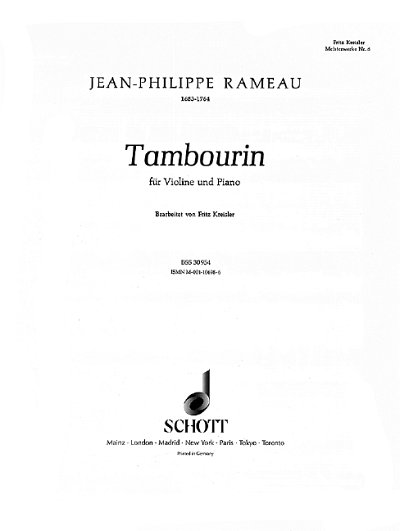 DL: J.-P. Rameau: Tambourin, VlKlav