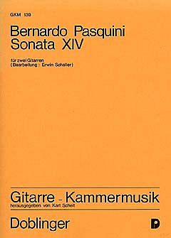 B. Pasquini: Sonate 14 A-Moll Gitarre Kammermusik
