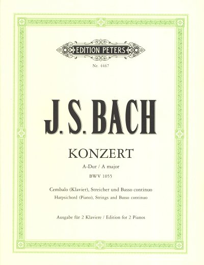 J.S. Bach: Konzert A-Dur BWV 1055, CembStrBc (KASt)