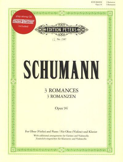 R. Schumann: Drei Romanzen op. 9, Ob/VlKlVcKla (KlavpaSt+CD)