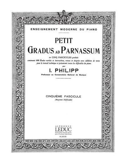 I. Philipp: Philipp Petit Gradus Ad Parnassum Volume 5, Klav
