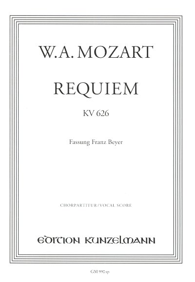 W.A. Mozart: Requiem KV 626, 4GesGchOrchO (Chpa)