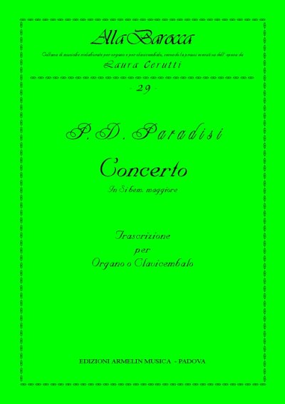 P.D. Paradisi: Concerto In Si Bemolle Maggiore (Bu)