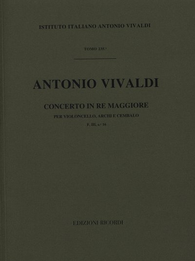 A. Vivaldi: Concerto D-major RV 403 (Part.)
