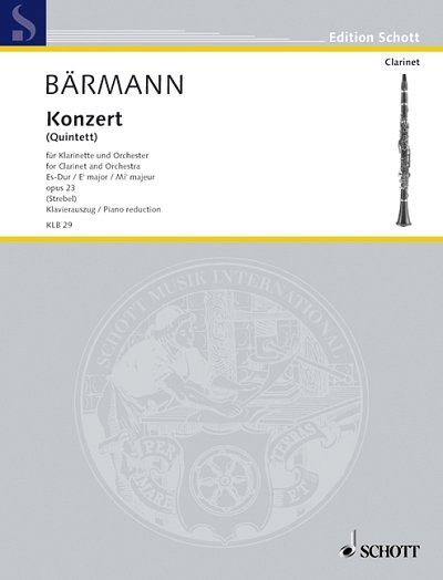 DL: H.J. Baermann: Konzert (Quintett) Es-Dur, KlarOrch (KASt