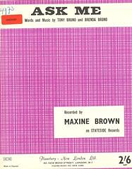Brenda Bruno, Tony Bruno, Maxine Brown: Ask Me