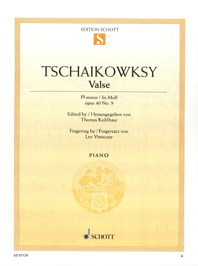 P.I. Tschaikowsky: Valse fis-Moll op. 40/9 , Klav