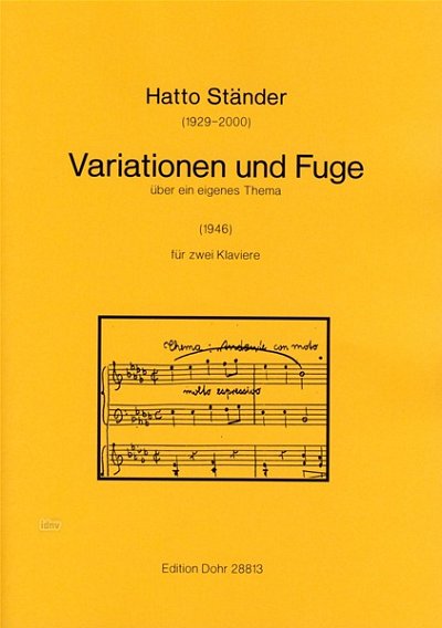 H. Ständer: Variationen und Fuge, 2Klav (Part.)