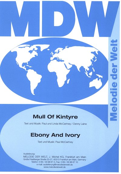 P. McCartney: Ebony and Ivory / Mull of Kintyr, GesKlaGitKey