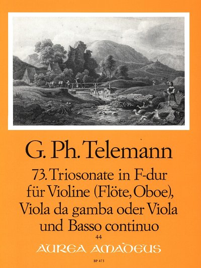 G.P. Telemann: 73. Triosonate in F-dur TWV , VlVdgBc (Pa+St)