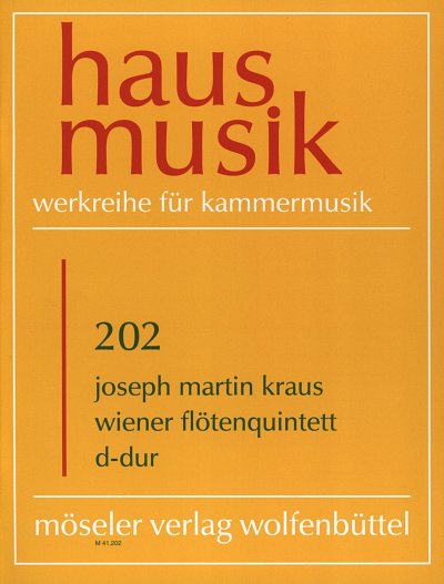 J.M. Kraus: Wiener Flötenquintett D-Dur, Fl4Str (Pa+St)