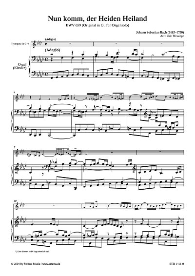 DL: J.S. Bach: Nun komm, der Heiden Heiland BWV 659