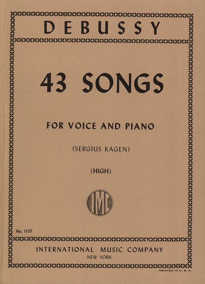 C. Debussy: 43 Lieder