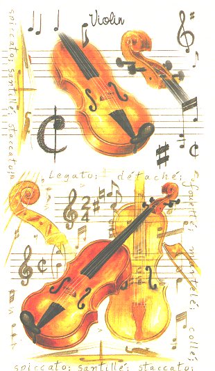 Taschen Notizbuch Violine