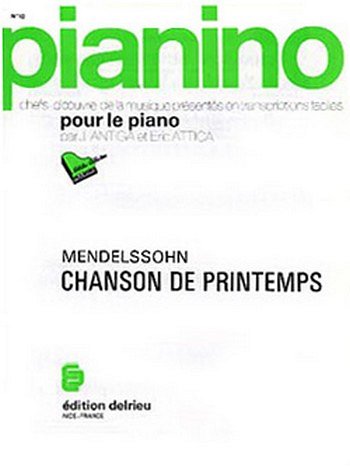 F. Mendelssohn Barth: Chanson de printemps - Pianino 1, Klav