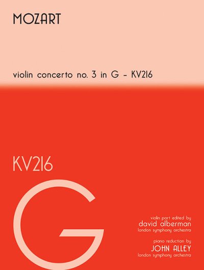 W.A. Mozart: Mozart Violin Concert in G KV216, Viol