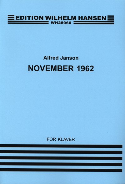 AQ: A. Janson: November 1962, Klav (B-Ware)