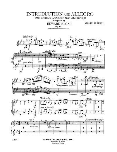 E. Elgar: Introduction and Allegro op. 47
