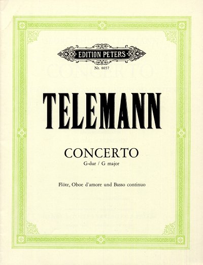 G.P. Telemann: Konzert für Flöte, Oboe d'amore und Basso continuo G-Dur