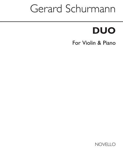 G. Schurmann: Duo For Violin And Piano