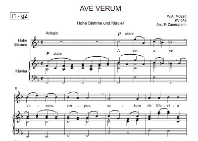 DL: W.A. Mozart: Ave verum corpus, GesHKlav (Par2St)