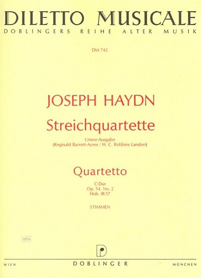J. Haydn: Quartett C-Dur Op 54/2 Hob 3/57