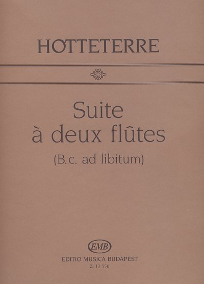J.-M. Hottetterre: Suite à deux Flûtes op. 2, 2Fl;Bc (Pa+St)