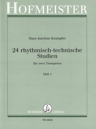 H.J. Krumpfer: 24 rhythmisch technische Studien Band 1