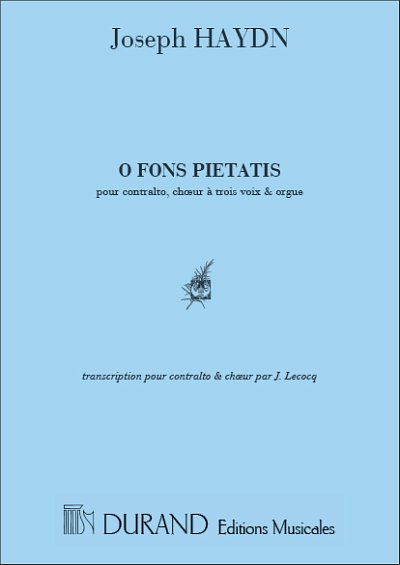 J. Haydn: O Fons Pietatis Choeur  (Part.)