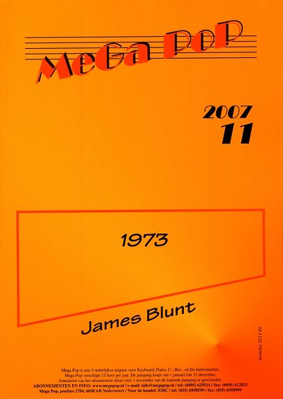 Blunt, James: 1973 Mega Pop 2007/11
