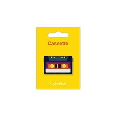 Acrylic Badge - Cassette