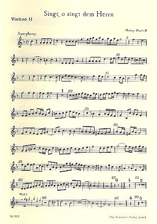 H. Purcell: Singt, o singt dem Herrn - O, sing unto th (Vl2)