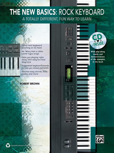 R. Brown: The New Basics: Rock Keyboard, Key/Klav (Bu+CD)