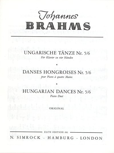 J. Brahms: Ungarische Tänze , Klav4m