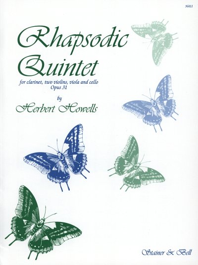 H. Howells: Rhapsodic Quintet Op. 31, Klar2VlVaVc (Pa+St)