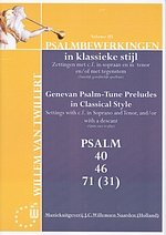 Psalmbewerkingen in Klassieke Stijl 3, Org