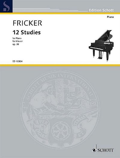 P.R.  Fricker: 12 Studies op. 38, Klav