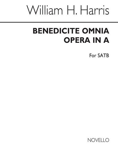 S.W.H. Harris: Benedicite Omnia Opera, GchKlav (Chpa)