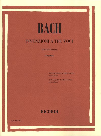 J.S. Bach: Invenzioni A 3 Voci, Klav
