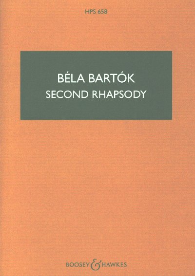 B. Bartok: Rhapsodie Nr. 2, VlOrch (Stp)