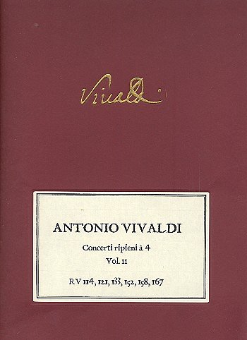 A. Vivaldi: Concerti ripieni à 4 - 2, VlVaBc (Pa+St)