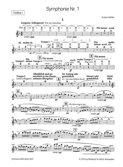 G. Mahler: Symphonie Nr. 1, Sinfo (Vl1)