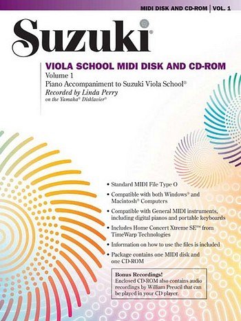 Suzuki Viola School Vol.1 (Cd-Rom/Midi)