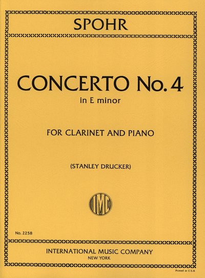 Concerto N. 4 Mi M. (Drucker) (Bu)