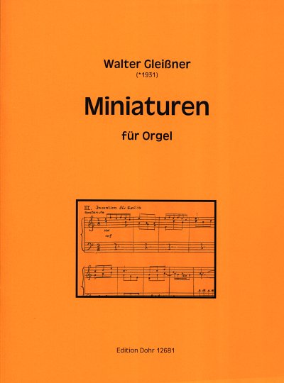 W. Gleißner: Miniaturen, Org (Part.)